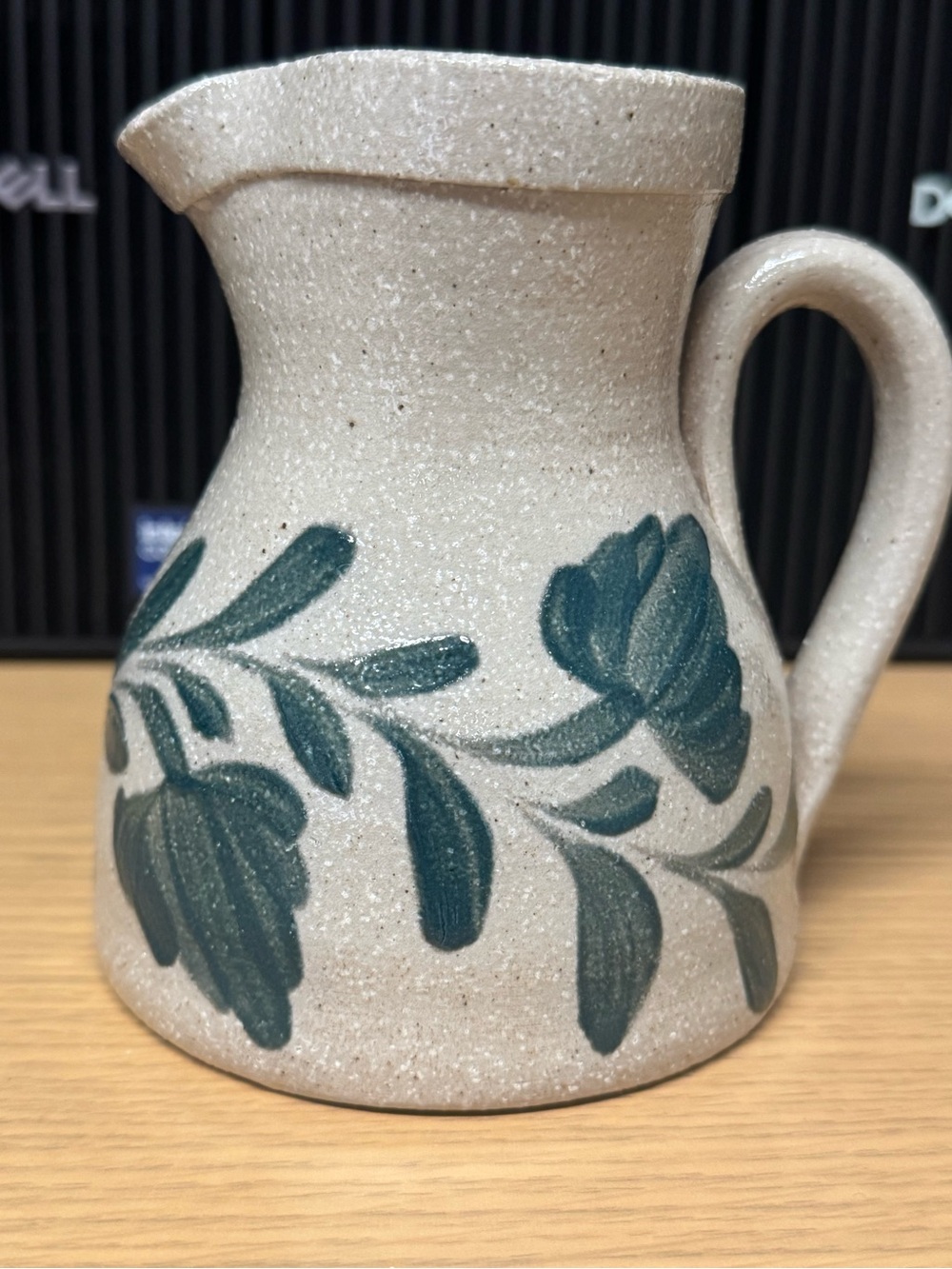 Salmon Falls Stoneware Pottery Green Penn Creamer